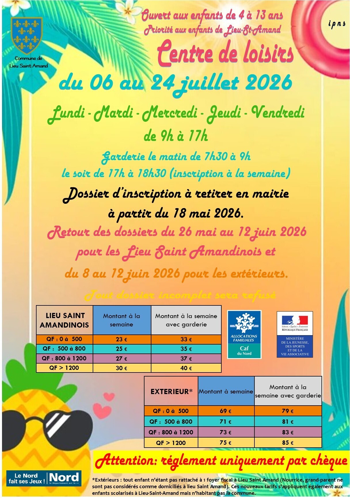 affiche ALSH juillet