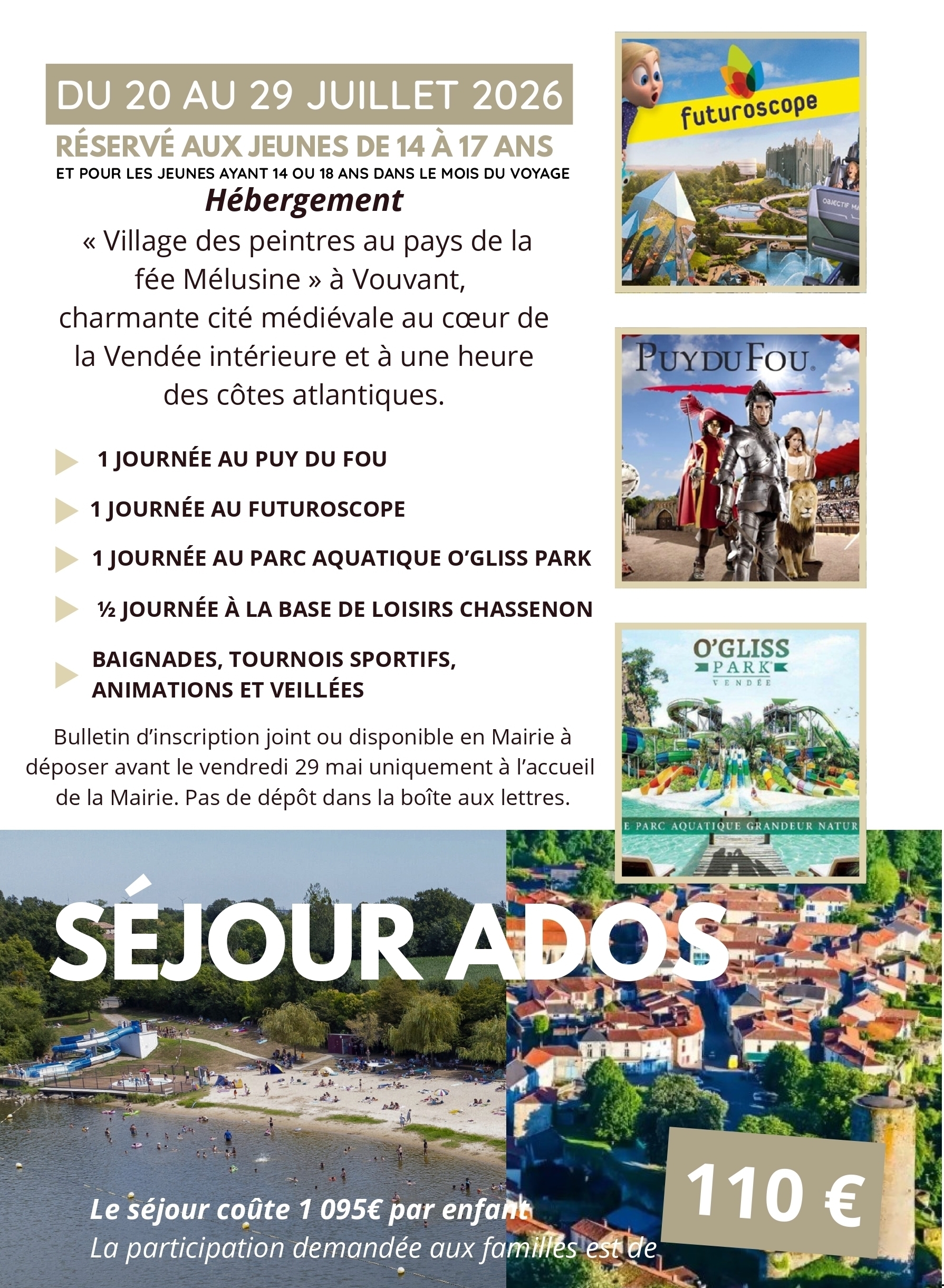 AFFICHE SEJOUR JEUNES 2026 OK DATES