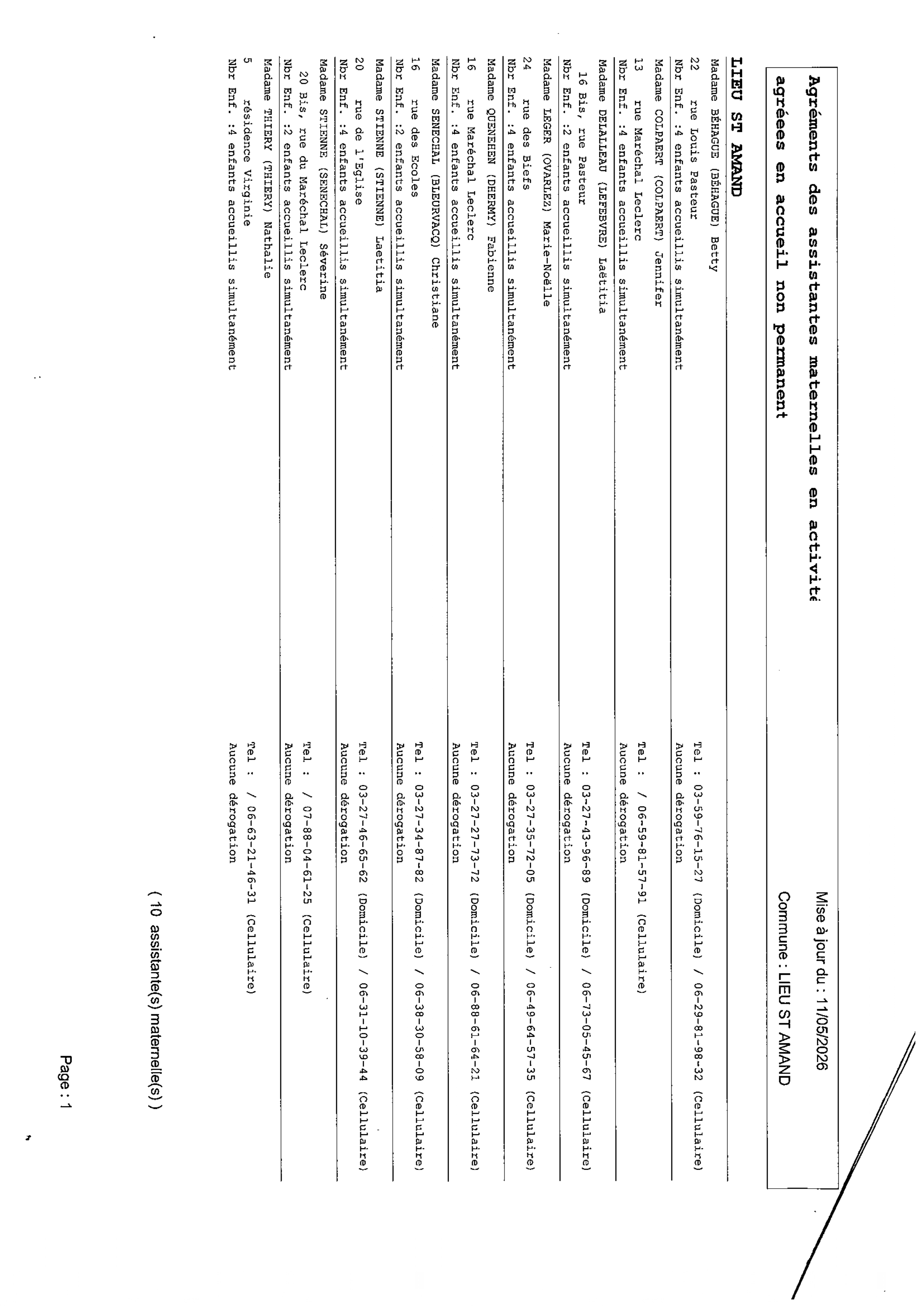assistante maternelle