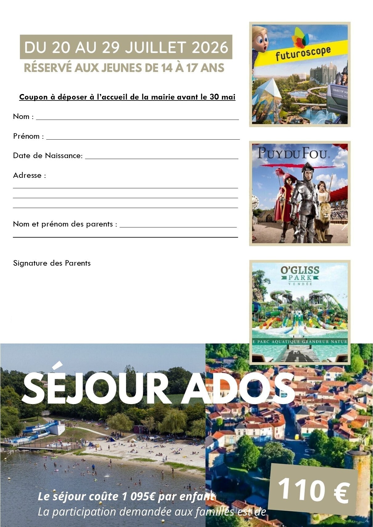 couponcoupon séjour ados 2026