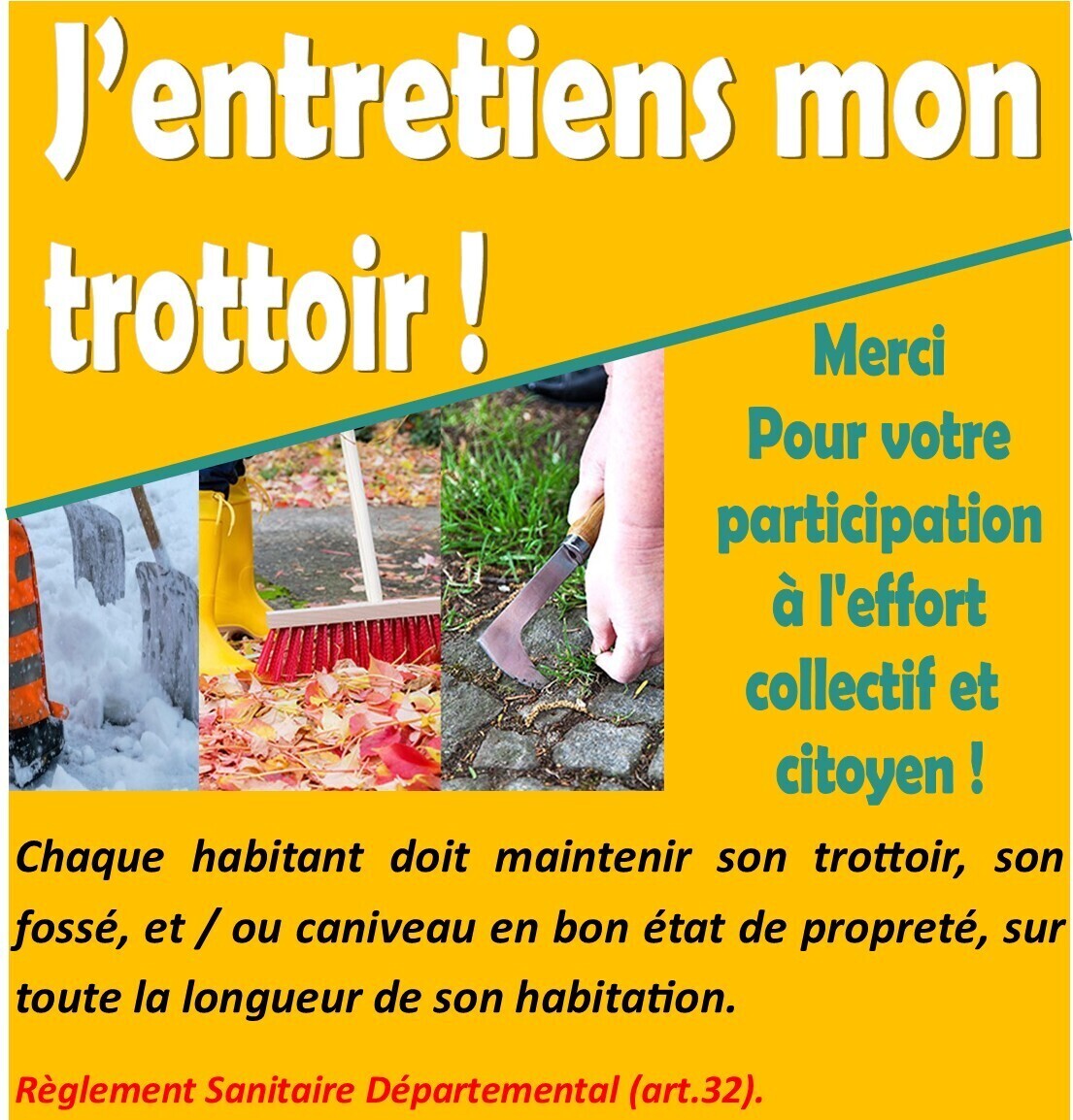 entretient trotoir