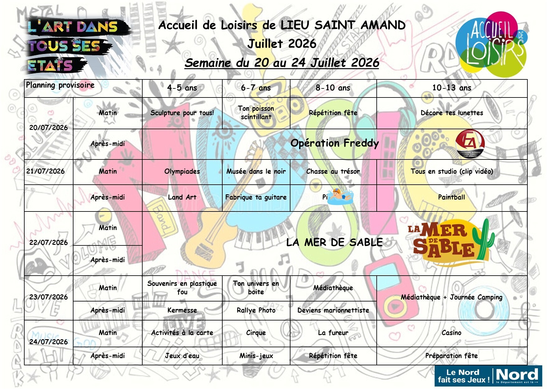PLANNING SEMAINE 3