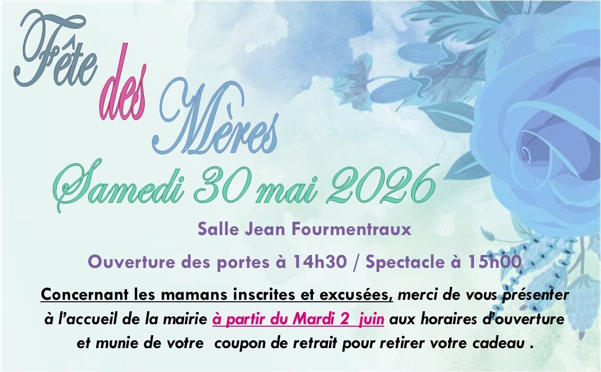 RDV FETE DES MERES