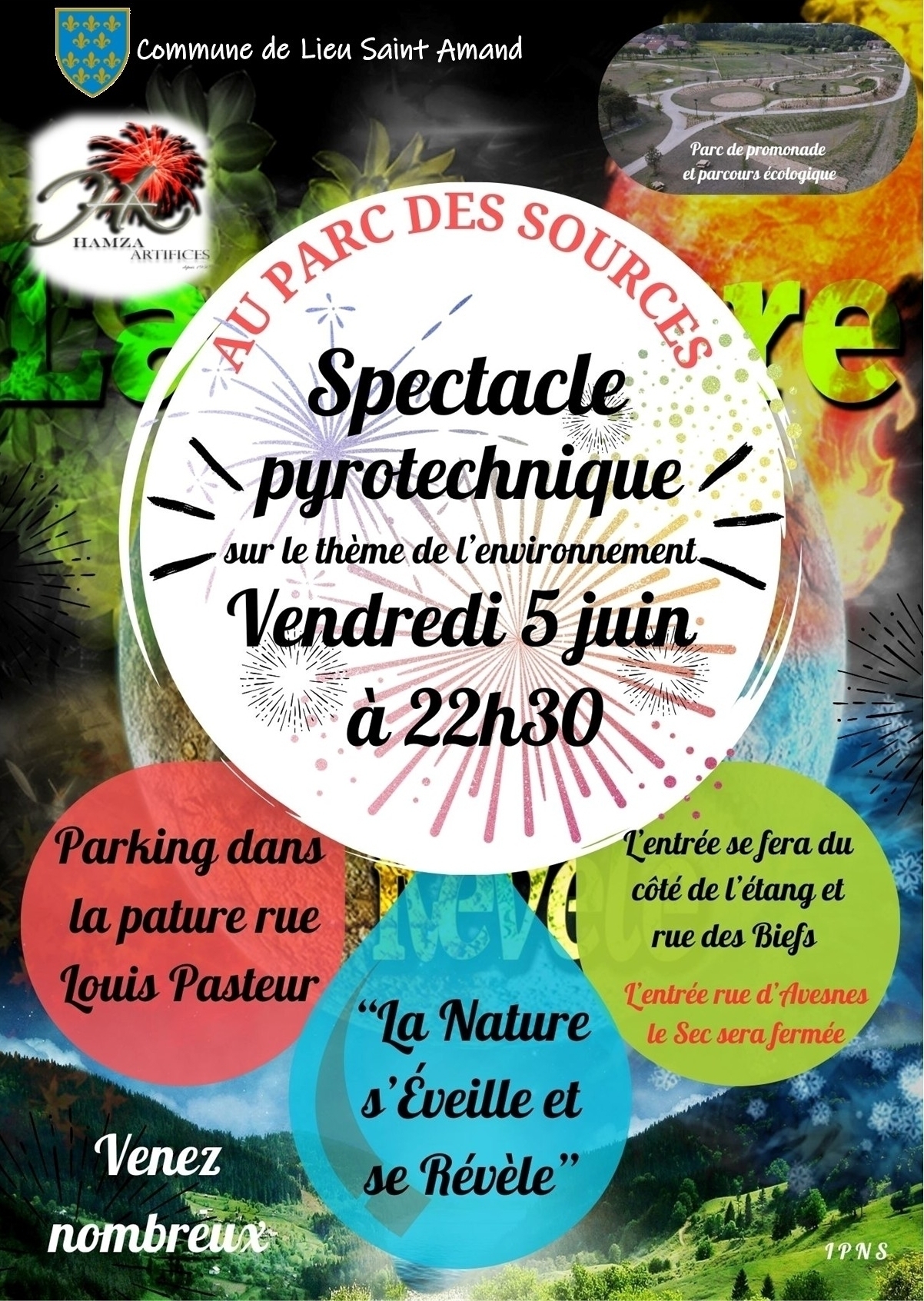 Spectacle pyrotechnique